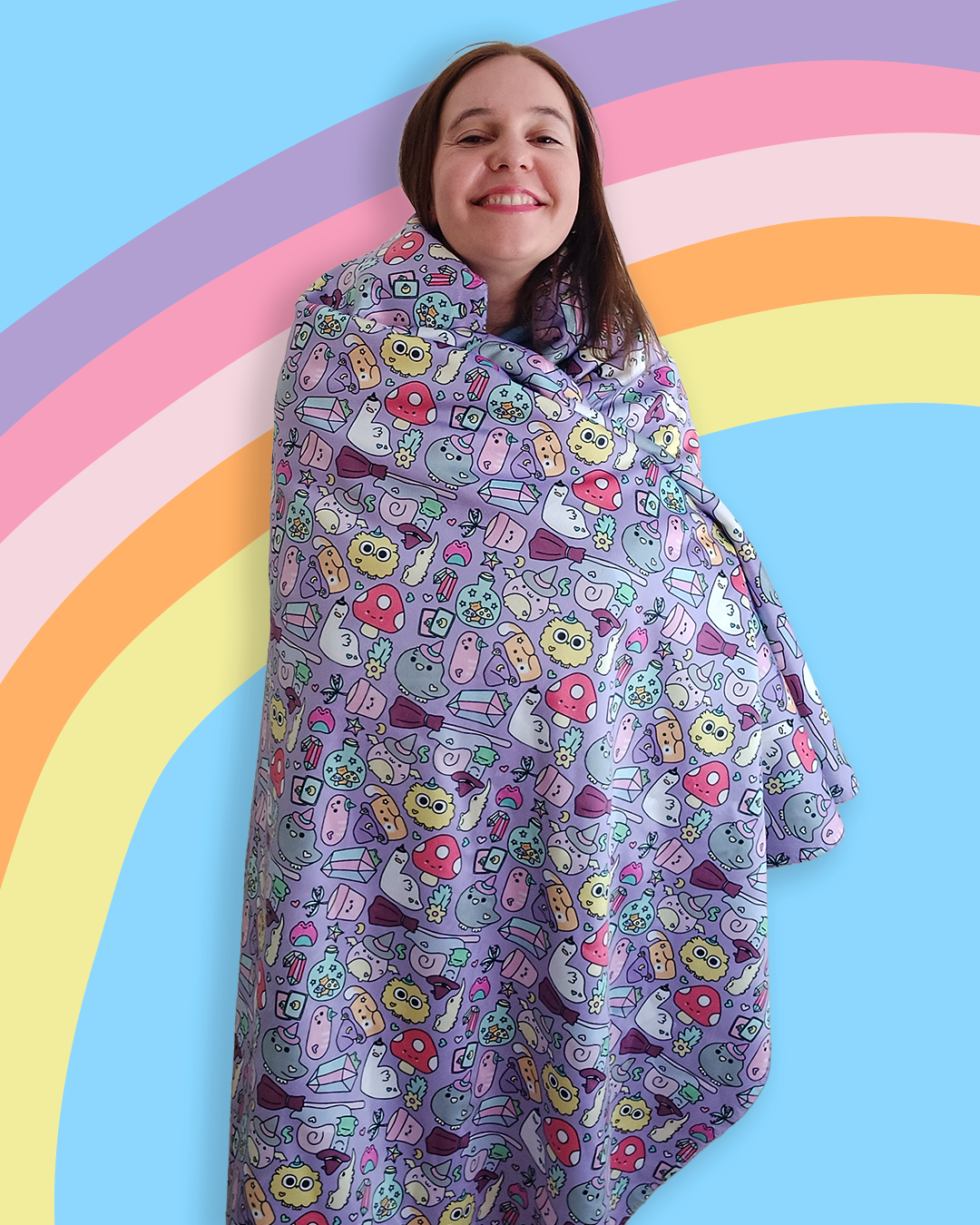 Good Witch Snuggly Sherpa Blanket - Large - 60" x 50" - Free UK, USA and EU Shipping