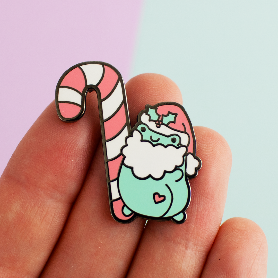 Cheeky Santa Froggo Enamel Pin