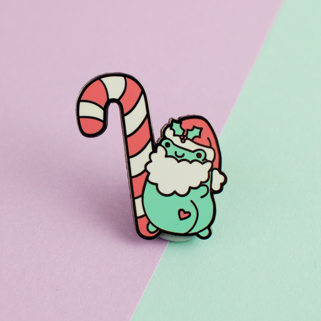 Cheeky Santa Froggo Enamel Pin