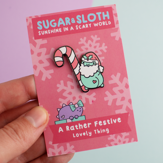 Cheeky Santa Froggo Enamel Pin