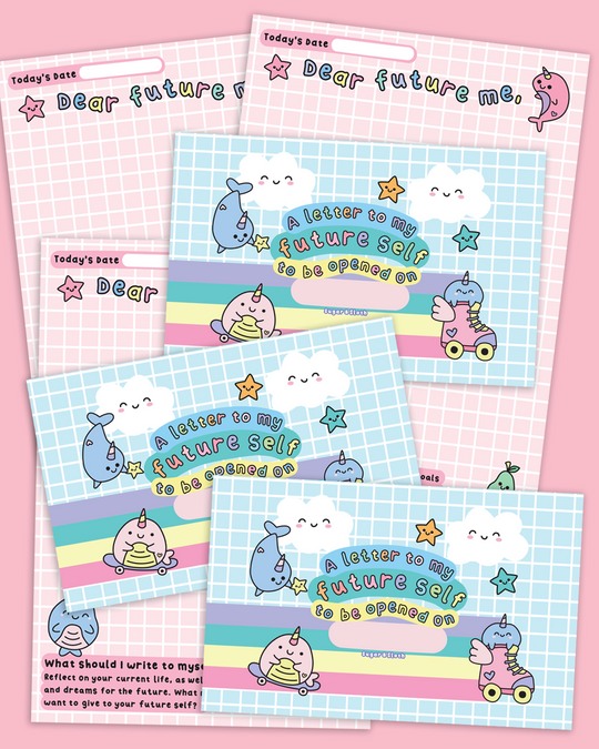 A Letter To My Future Self - Set of 3 Letter Sheets and Envelopes