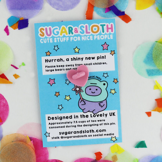 Scared of Everything - Ernest the Sloth - Enamel Pin