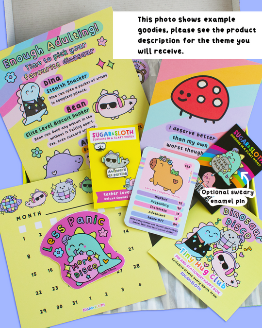 Tiny Hug Club: The Rainbow Box of Happiness Monthly Subscription - Best Bits