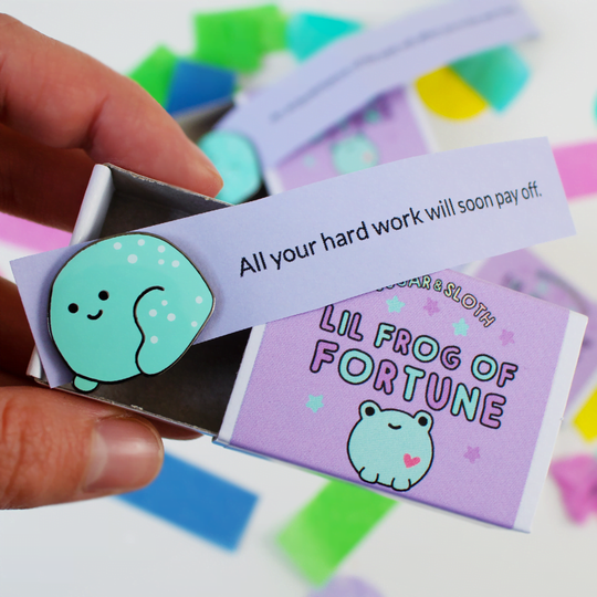 Lil Frog of Fortune Enamel Pin