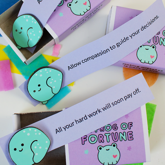 Lil Frog of Fortune Enamel Pin