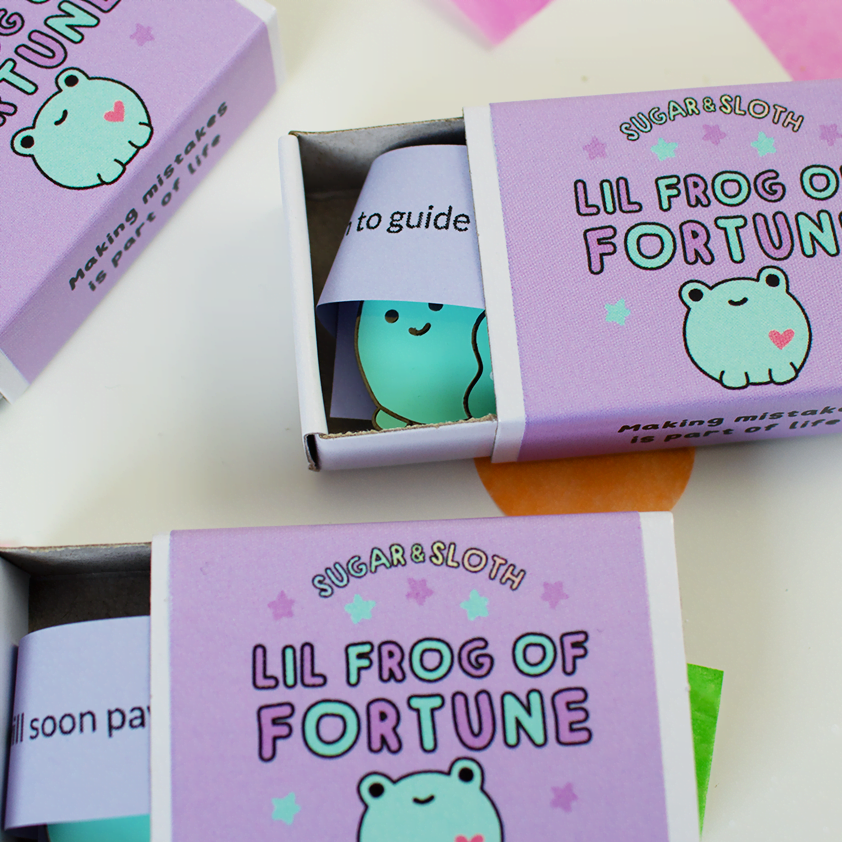 Lil Frog of Fortune Enamel Pin