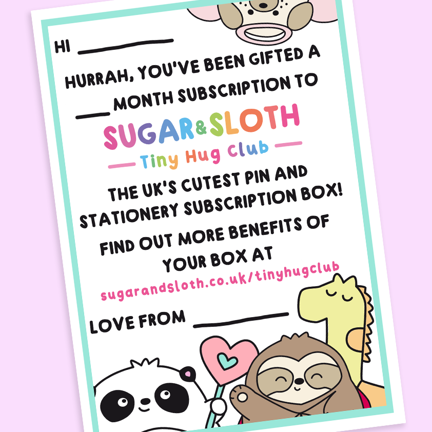 12 Month Tiny Hug Club Rainbow Box of Happiness XL Gift Subscription - Starts with our January Box!