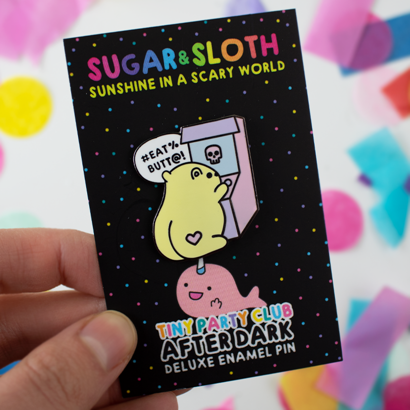 Sweary Gamer Hamster Enamel Pin