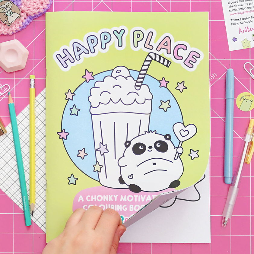 Happy Place - A Motivational Bumper Colouring Book (No Swear Words - Great for all the Family)