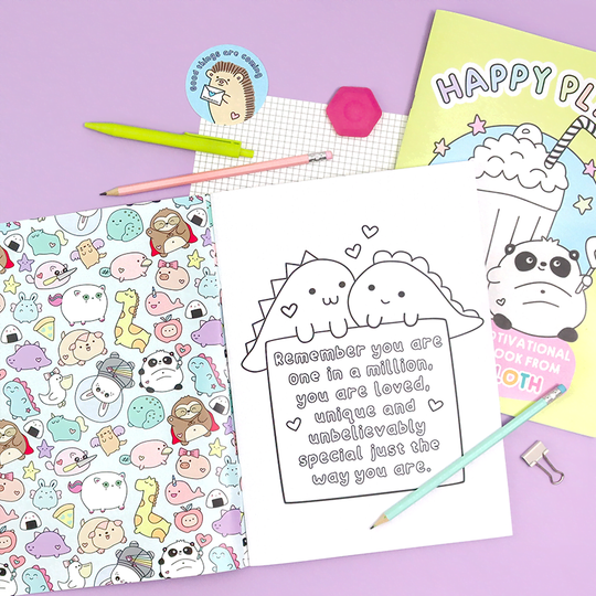 Happy Place - A Motivational Bumper Colouring Book (No Swear Words - Great for all the Family)