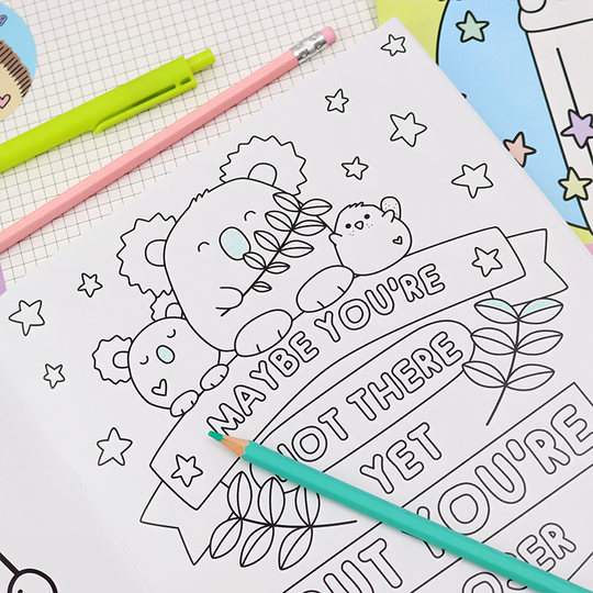 Happy Place - A Motivational Bumper Colouring Book