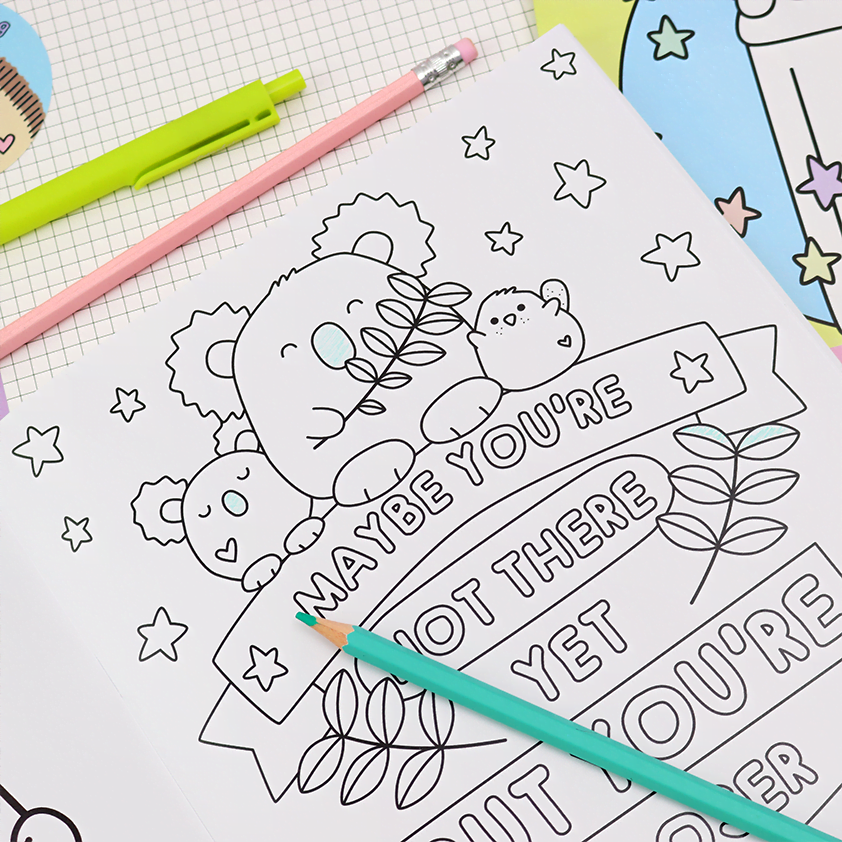 Happy Place - A Motivational Bumper Colouring Book (No Swear Words - Great for all the Family)