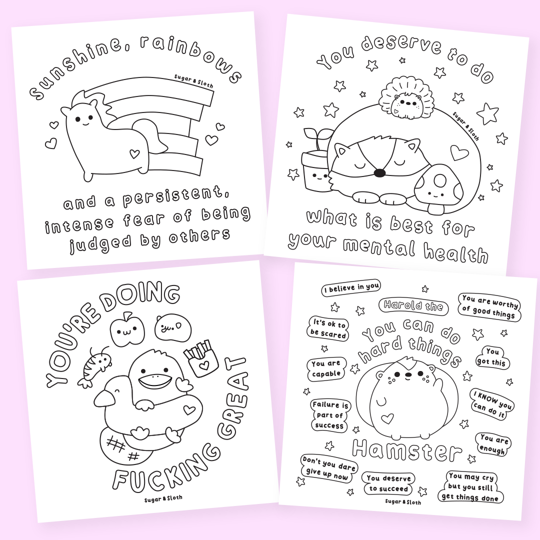 Feels and Other Shit - A Sweary Self-Care Colouring Book