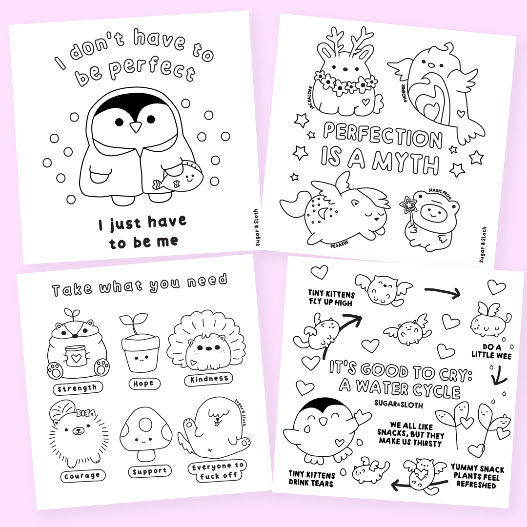 Feels and Other Shit - A Sweary Self-Care Colouring Book