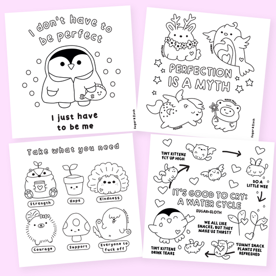 Feels and Other Shit - A Sweary Self-Care Colouring Book