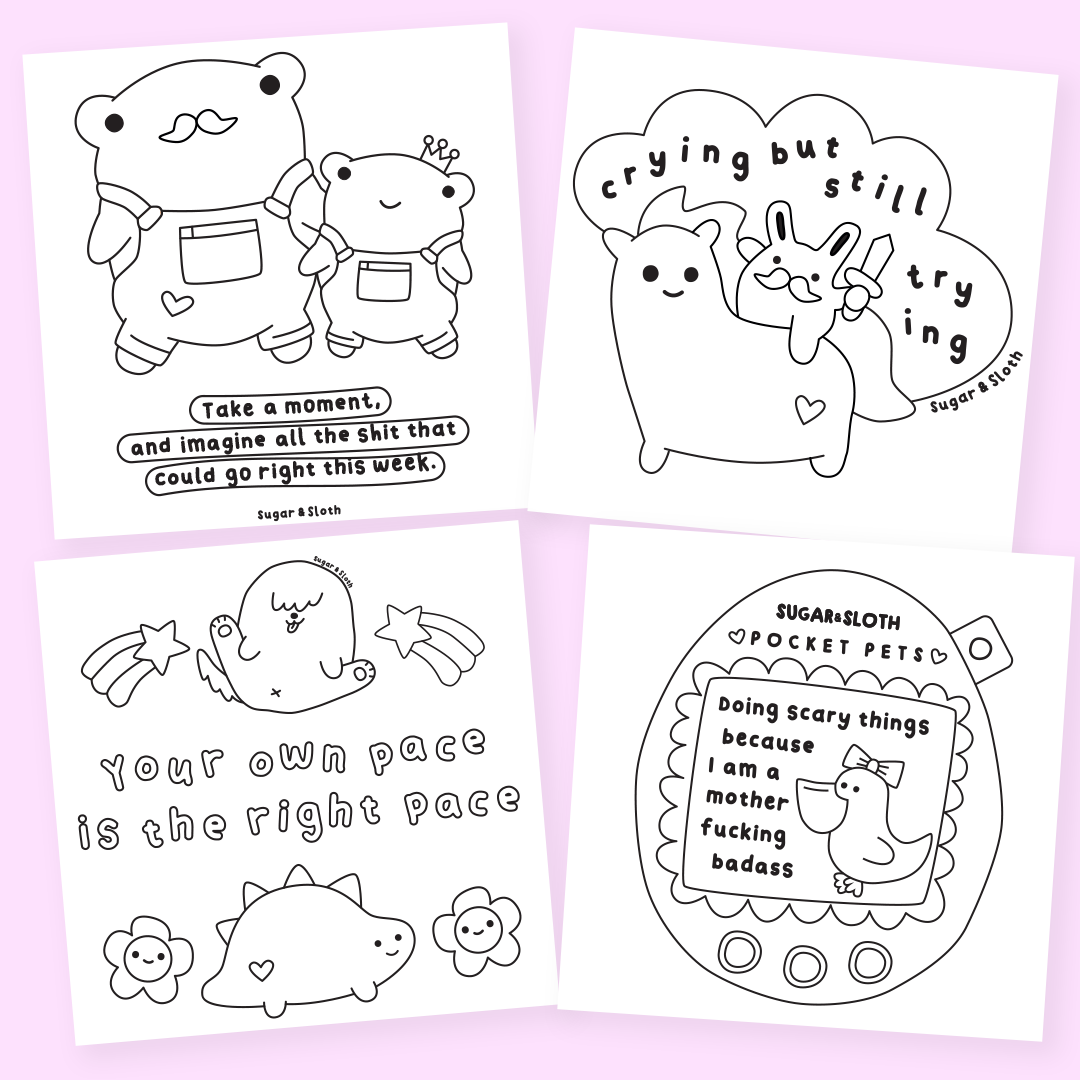 Feels and Other Shit - A Sweary Self-Care Colouring Book