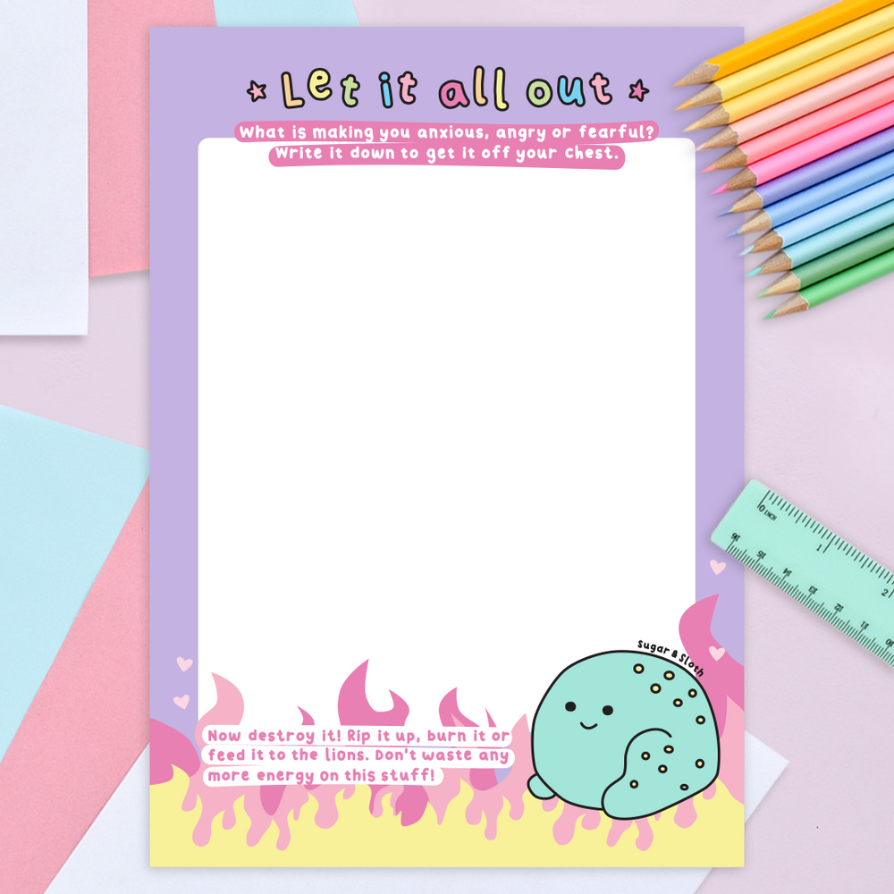 Digital Download PDF: Let It All Out - Frustration Pad