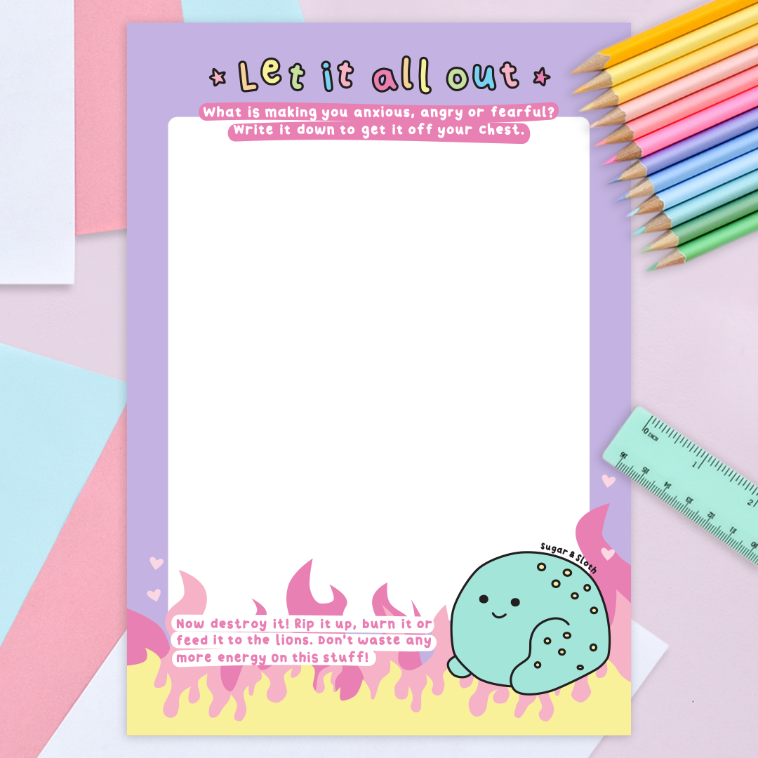 Digital Download PDF: Let It All Out - Frustration Pad