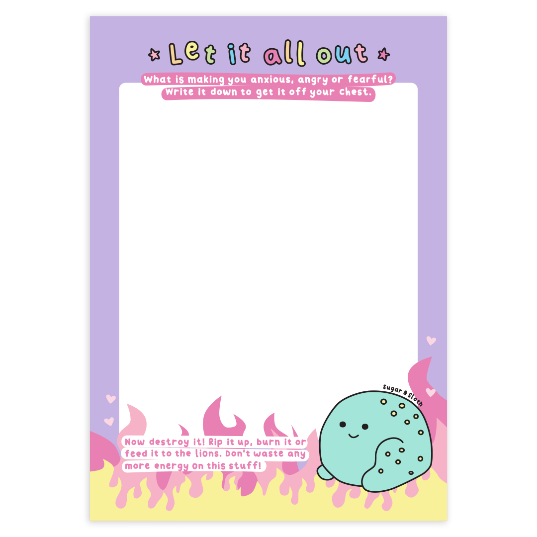 Digital Download PDF: Let It All Out - Frustration Pad