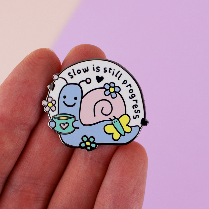 The Little Tin of Self-Kindness - Deluxe Enamel Pin and 6 Affirmation Cards