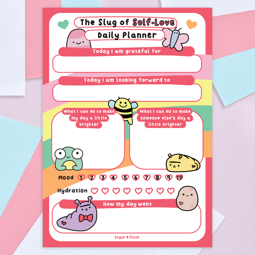 Digital Download PDF: The Slug of Self-Love Daily Planner