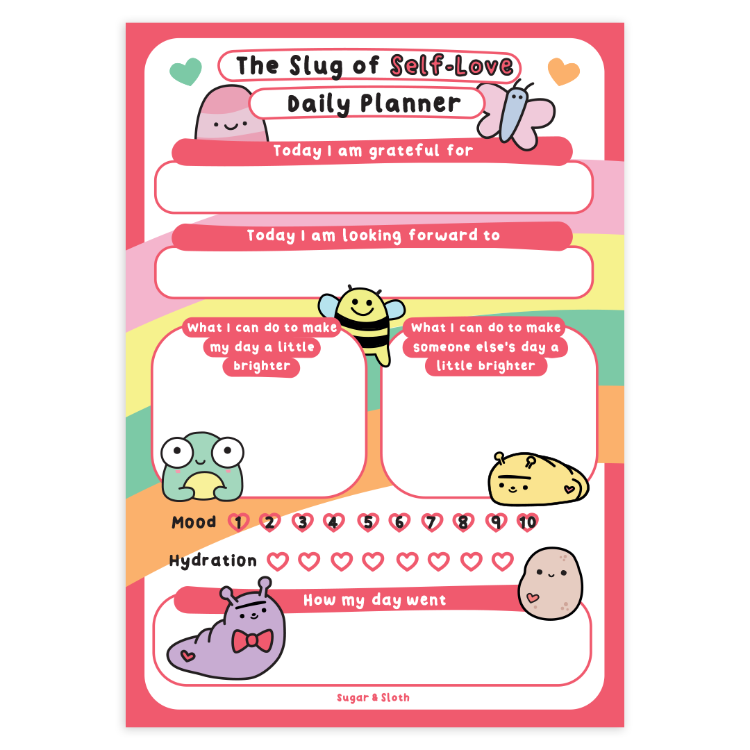 Digital Download PDF: The Slug of Self-Love Daily Planner