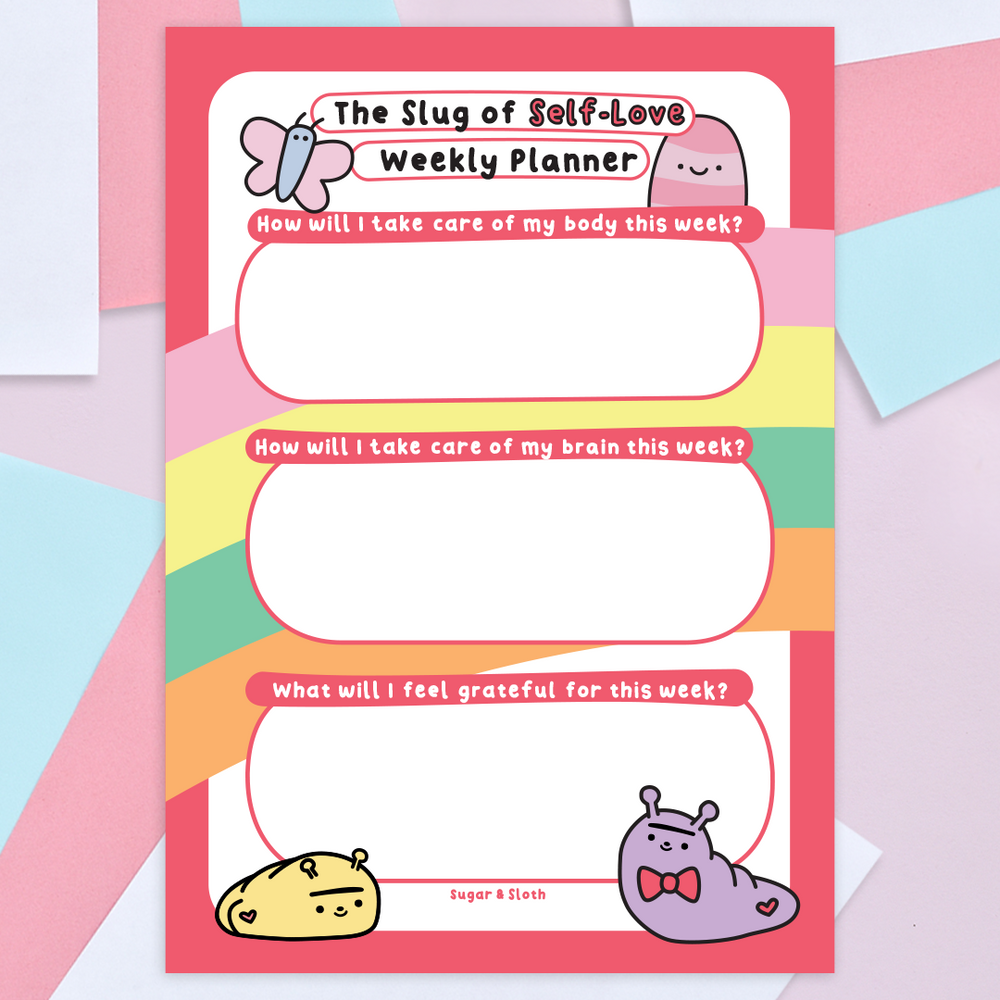 Digital Download PDF: The Slug of Self-Love Weekly Planner