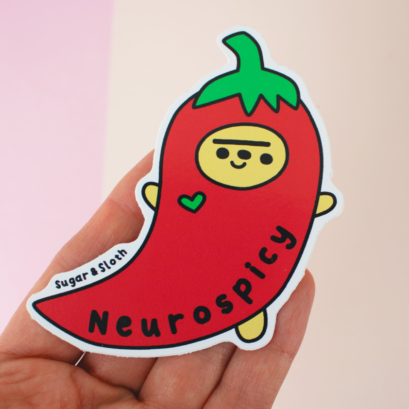 Neurospicy vinyl sticker