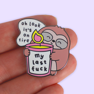 Ernest the Sloth of Self-Care Enamel Pin