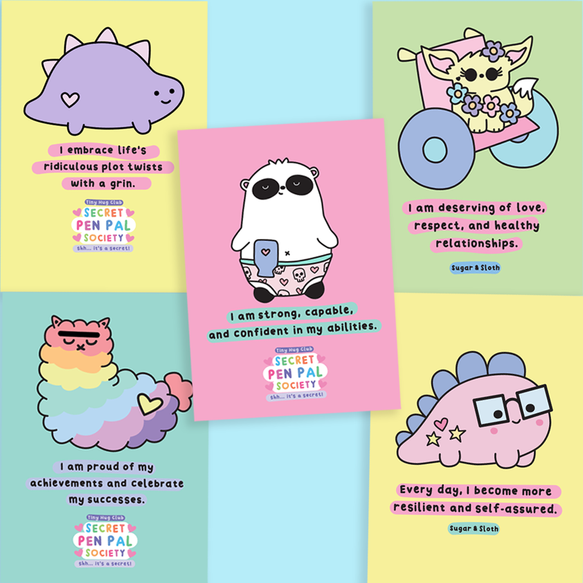 Secret Pen Pal Society Postcards - Set of 5