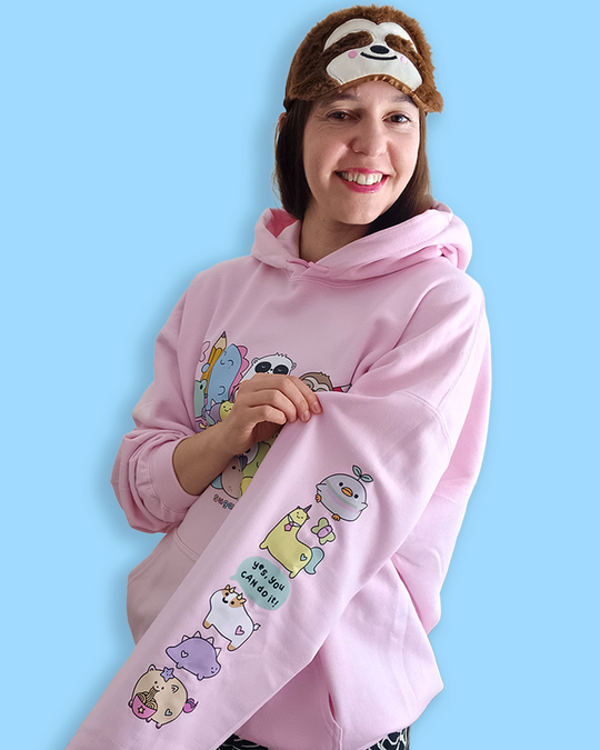 Hoodie of Dreams - Front, Back AND Sleeve Print - Candy Floss - Free UK, USA and EU Shipping