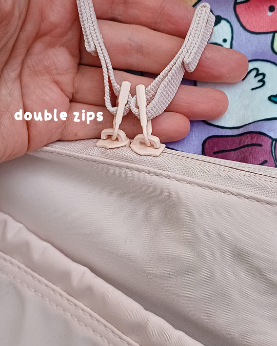 Arnold the Dinosaur everyday crossbody bag - Misty Rose - Free UK, USA and EU Shipping