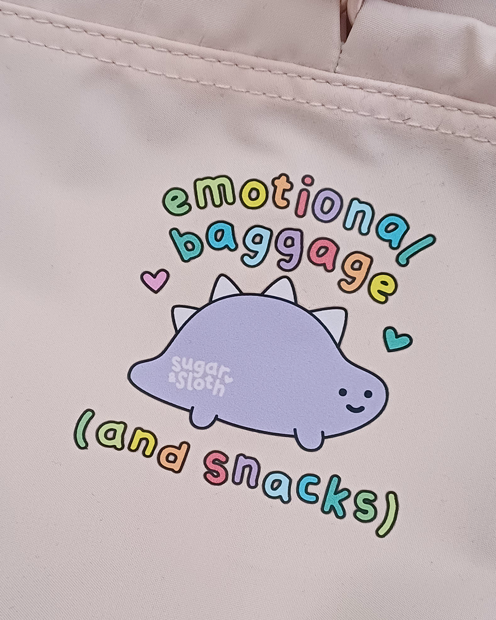 Arnold the Dinosaur everyday crossbody bag - Misty Rose - Free UK, USA and EU Shipping