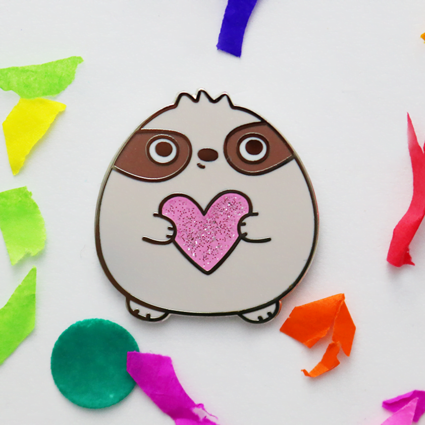 Sloth of Self-Care Enamel Pin