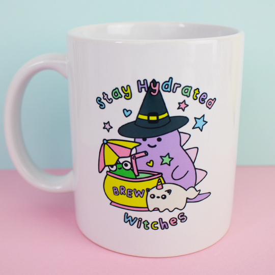 Stay Hydrated Witches Mug And Coaster Gift Set 
