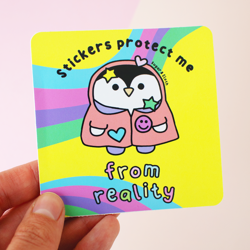 Stickers Protect Me From Reality vinyl sticker