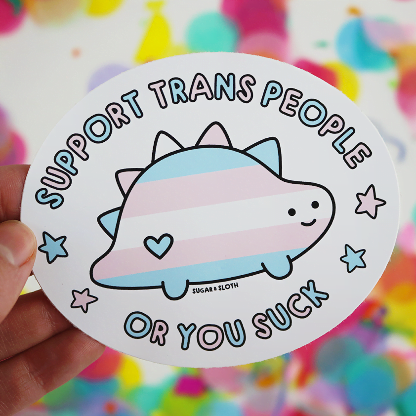 Support Trans People Sticker