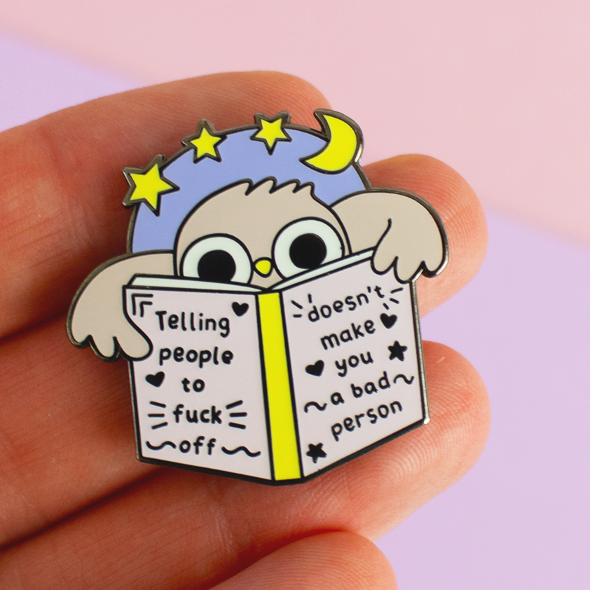 Telling People To Fuck Off Doesnt Make You A Bad Person Enamel Pin 