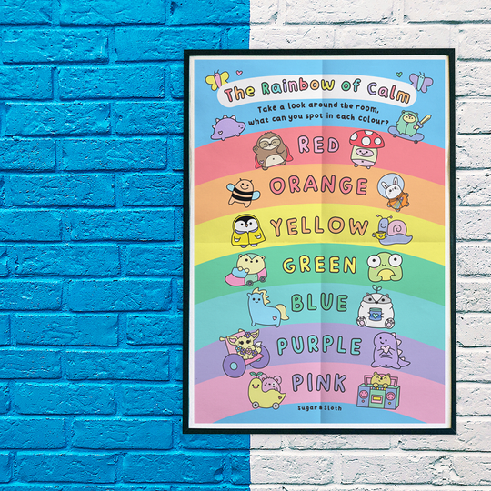 Rainbow of Calm - A3 Poster