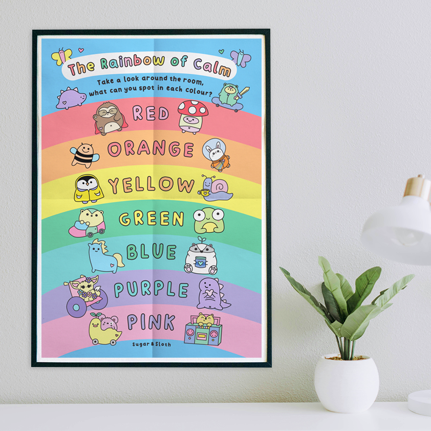 Rainbow of Calm - A3 Poster