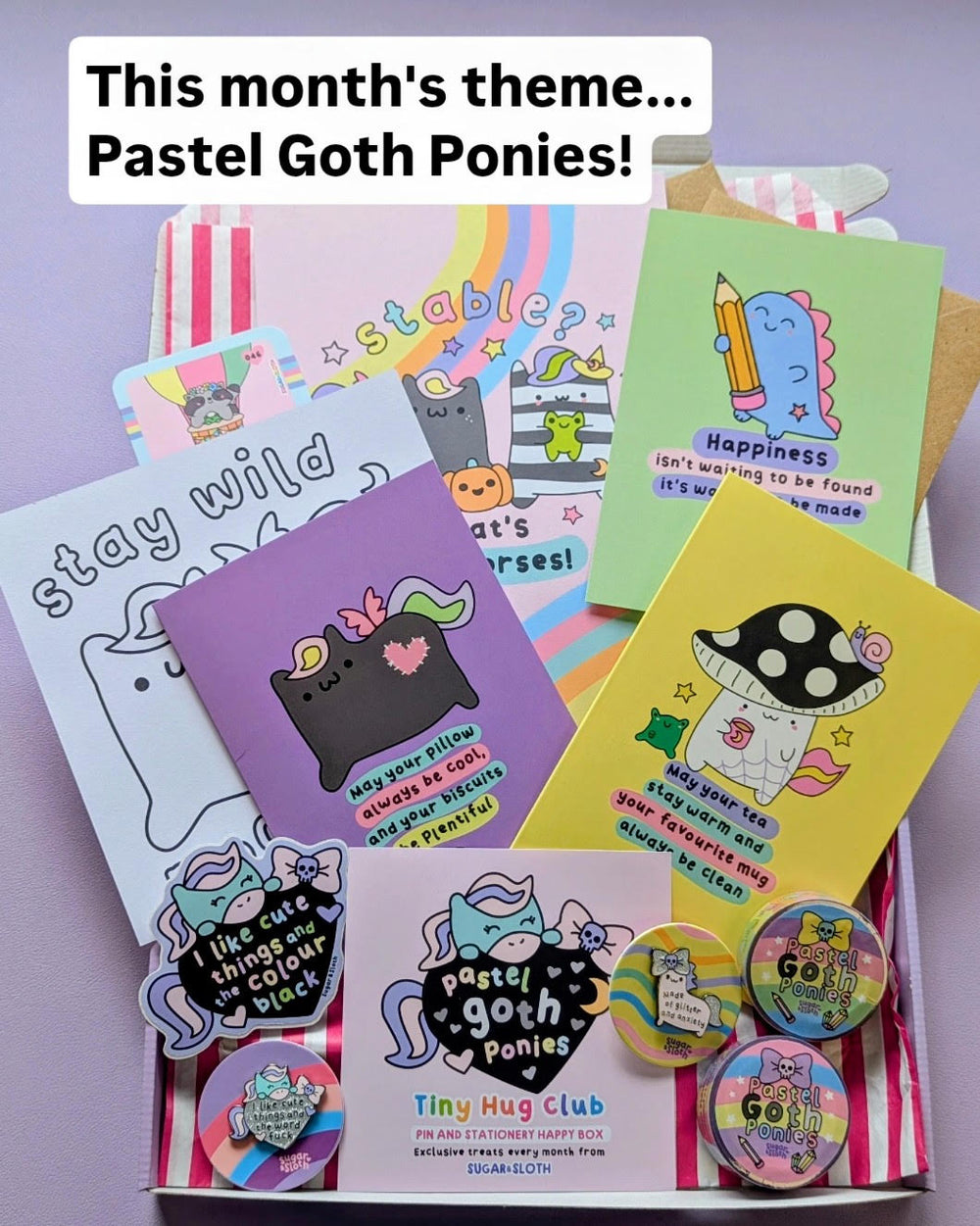 Tiny Hug Club: Stationery & Pin Subscription Box