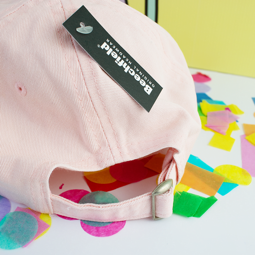 Baby pink top baseball hat