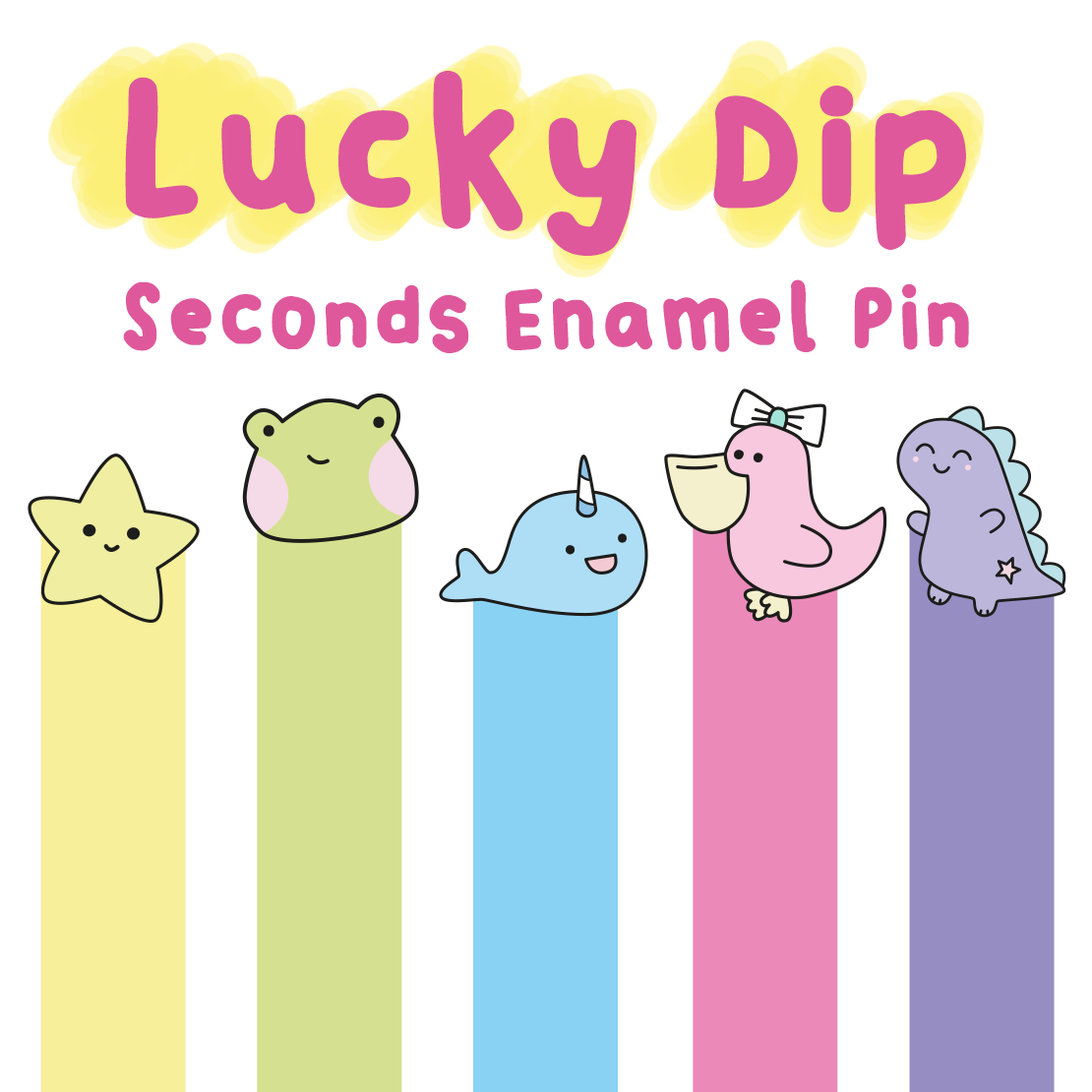 Lucky Dip seconds enamel pin