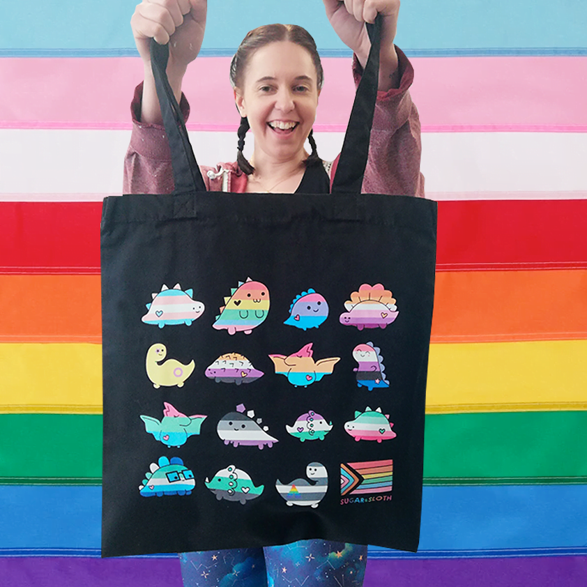 Pride Dinosaur Tote Bag 2