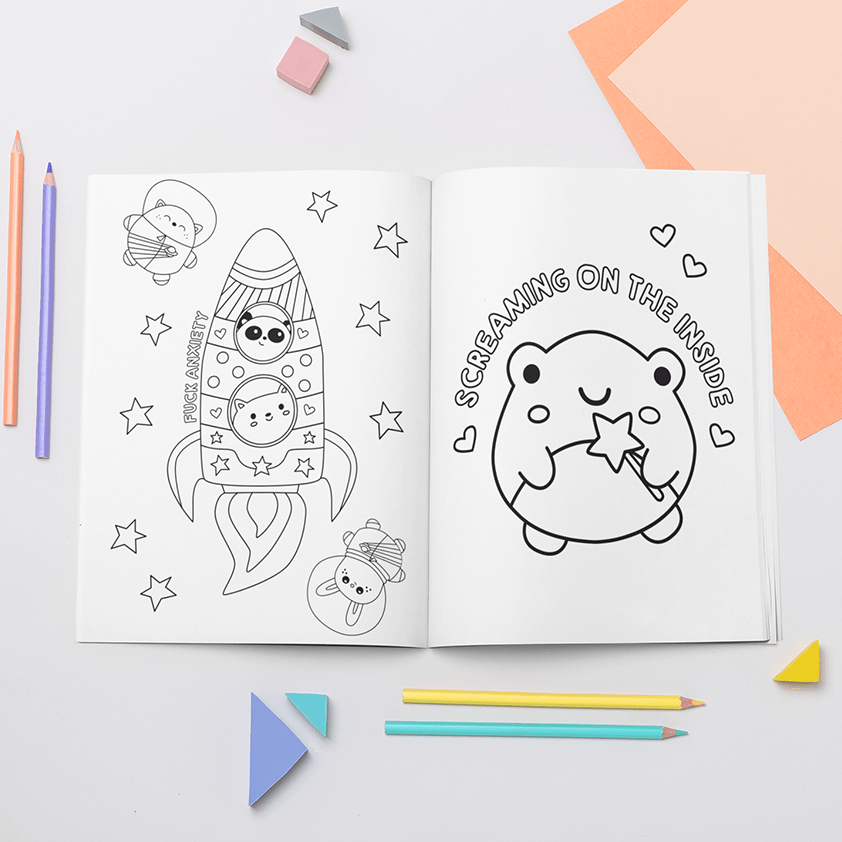 Set Of 4 Colouring Books