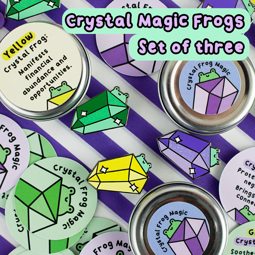 crystal frog magic pin 1