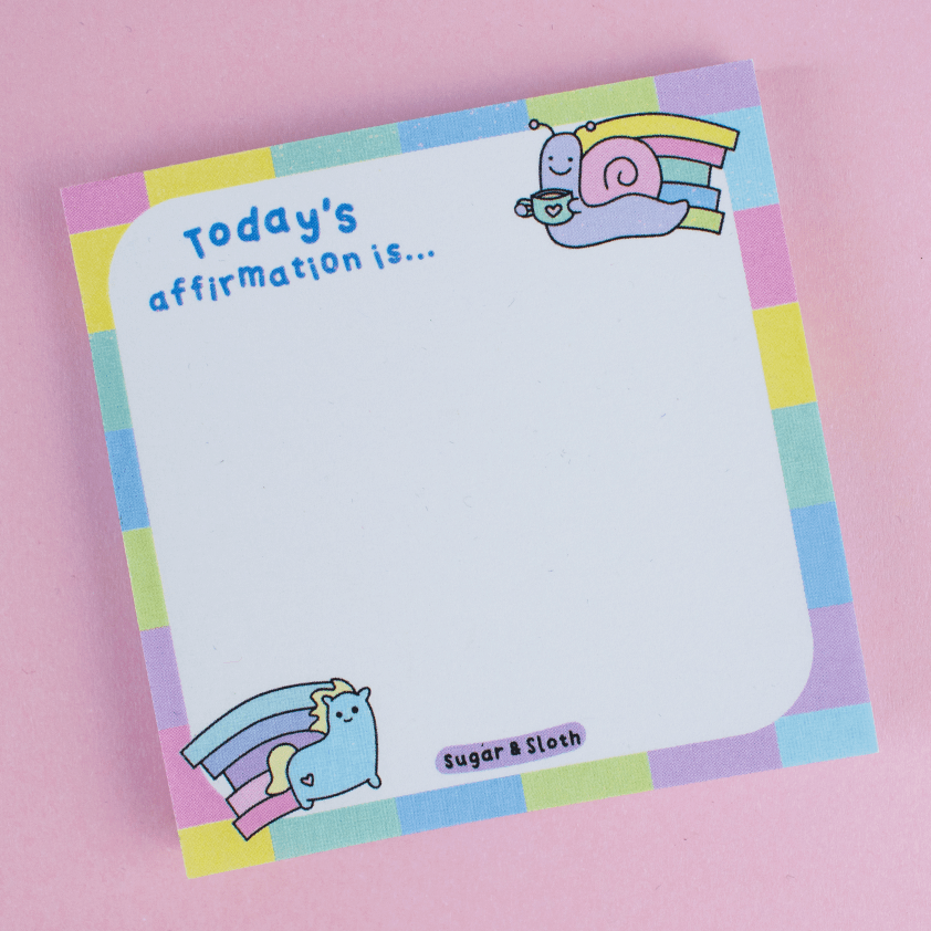 today affirmation is sticky notes 3